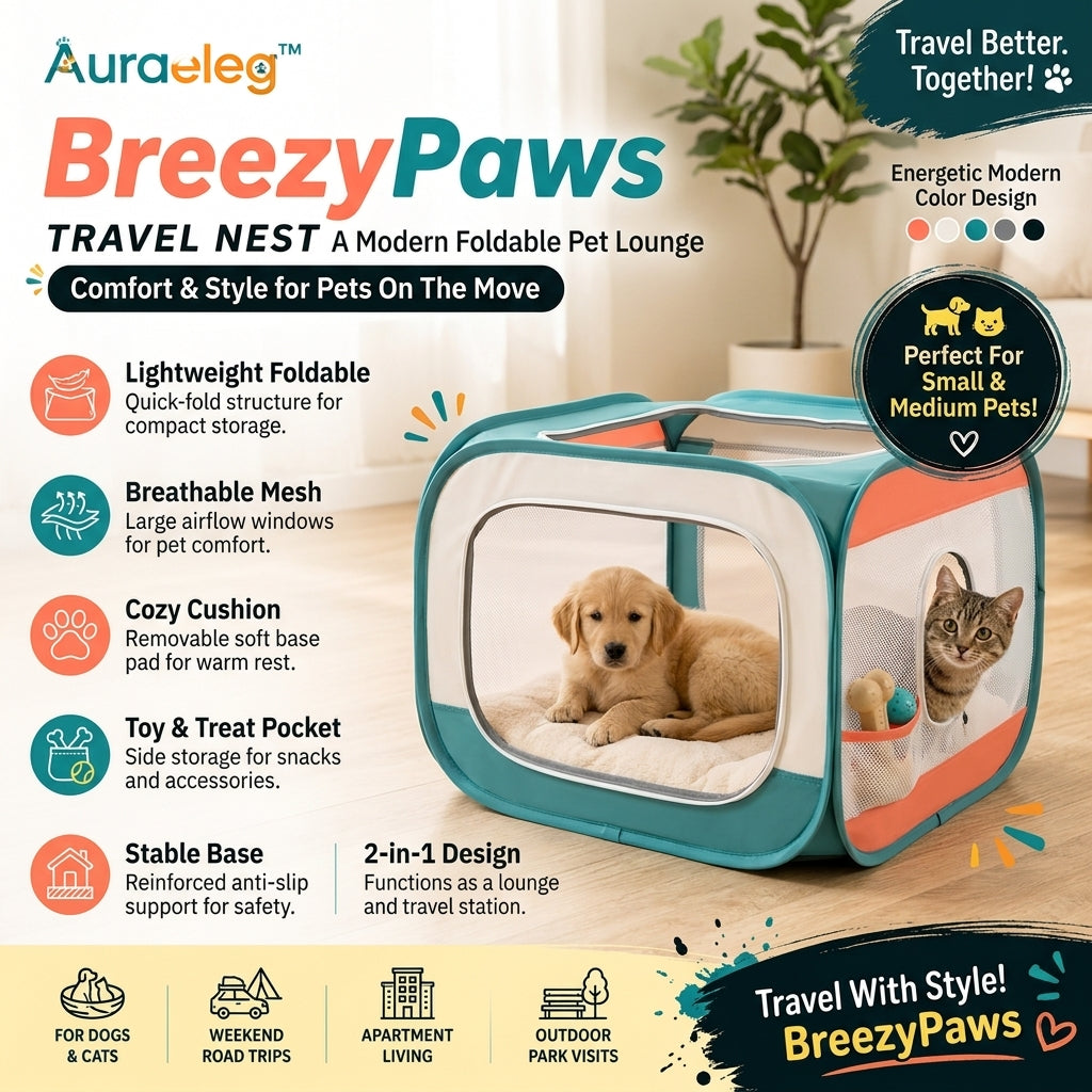 Auraeleg™ BreezyPaws Travel Nest